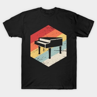 Retro Vintage Pianist Piano T-Shirt